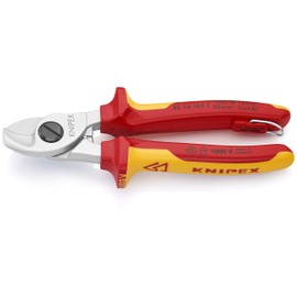 Knipex - Cable Shears-1000V Insulated, Tethered Attachment (9516165T)