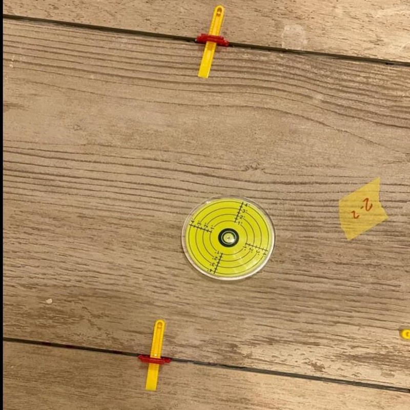 SIZIKJXGHWYI 80x12mm Large Bubble Spirit Level Degree Marked Surface Round