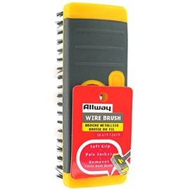 Allway Tools SB619 Soft Grip Carbon Steel Heavy Duty Steel Wire Brush