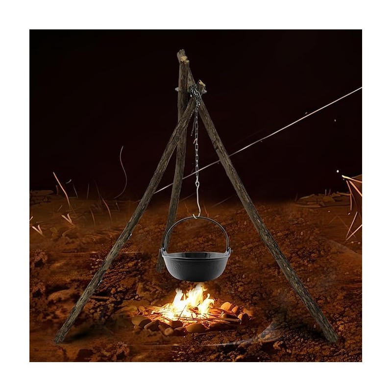 Campfire Tripod Barbecue Accessories, Tripod for Fire Bowl, Portable Stainless