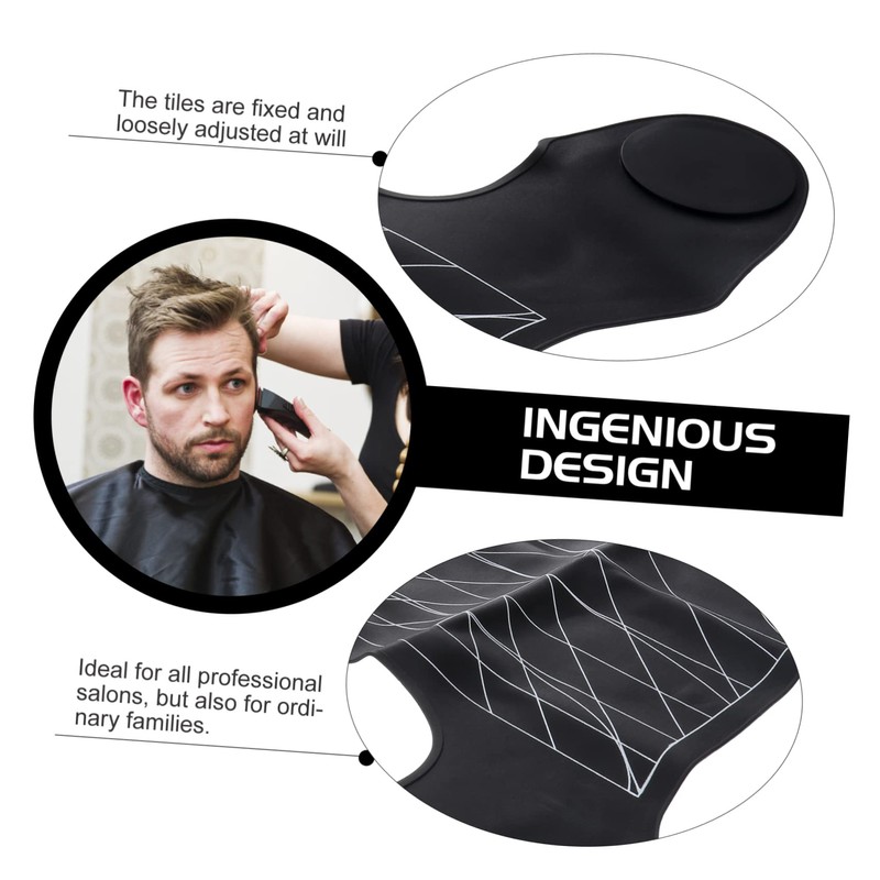 WOONEKY Leather Shawl Cloth Hair Neck Tray for Hair Washing
