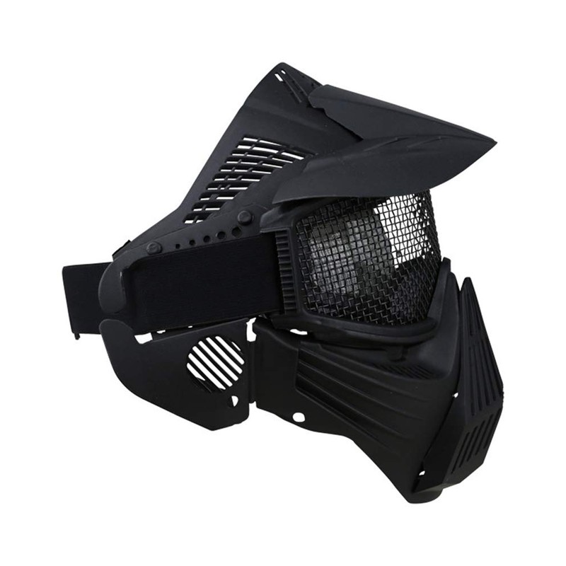 Combat Airsoft Full Face Poly Mesh Mask Adjustable One Size