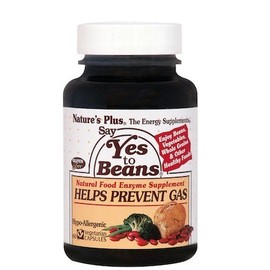 Nature's Plus Say Yes To Beans Enzyme Complex, 60 Herbal Capsules
