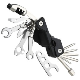 Wothfav Bicycle Tool, 23-in-1 Bicycle Tool Set, Removable, Foldable Multifunctional Tool Bag, Tool Bag for Outdoor Bike, Road Bike Repair Kit