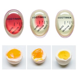 Boiled Egg Timer Cooking Indicator Sodo Soft Medium Hard Reusable Egg Timer Color Change Non Toxic Safe Cooking Tool BPA Free