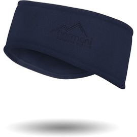 Fleece Headband Plain Headband with Ear Protection for Men and Women - Jogging, Running, Hiking, Cycling and Motorcycling Unisex Colour Navy