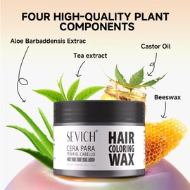 13 Colors Temporary Hair Coloring Wax - Temporary Hair Color Wax for Men & Women, Ultra Strong Hold, Natural Look, Easy Wash, Cream Hair Dye for Styling