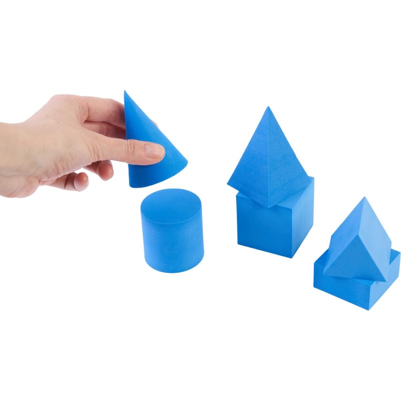 DOHE Educa Geometric Figures for Children, 10 Blue Geometric Shapes