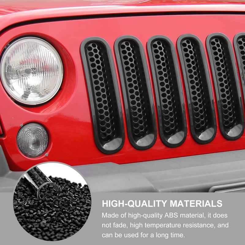 Insertos de rejilla de malla para Jeep Wrangler JK &