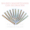 Productos comerciales Balines Con Parche Auriculoterapia 200 Piezas Con Figuras
