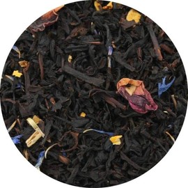 Lerbs & Hagedorn, Black Tea Rose Magic | Rose Vanilla Flavour 250g (Approx. 20 Litres) Vanilla Beans, Cornflower Blossoms, Rose Petals