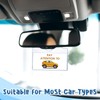 Trinkrittey 5 Pcs Horizontal Clear Parking Permit Holder Parking Pass