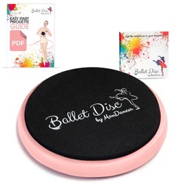 Ballet Turning Disc for Dancers, Gymnastics and Ice Skaters. Portable Turn Board for Dancing on Releve. Make Your Turns, Pirouette and Balance Better. (Pink)