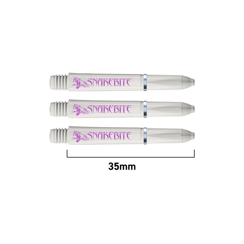 RED DRAGON Peter Wright Snakebite Signature Series Short White Stems