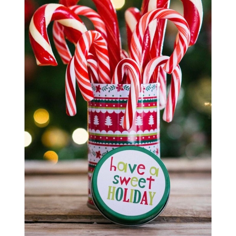 Peppermint Flavored Candy Cane | Red & White Stripes Individually