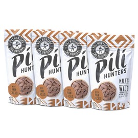 The Original Wild Sprouted Pili Nuts by Pili Hunters - Keto Friendly Snacks for Low Carb Energy with Raw Cacao Flavor, Gluten Free & Paleo Superfood AS SEEN ON SHARK TANK (1.85 oz Bags, Pack of 4)