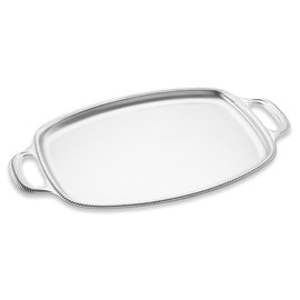 Metallurgica Motta San Marco Rectangular Serving Tray with Two Side Handles, 30x23cm