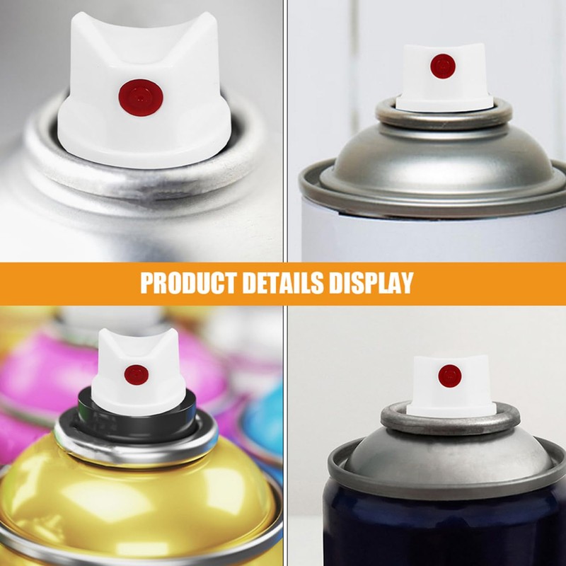 FUNOMOCYA 15Pcs Aerosol Spray Caps Paint Nozzles Replacement Caps Universal