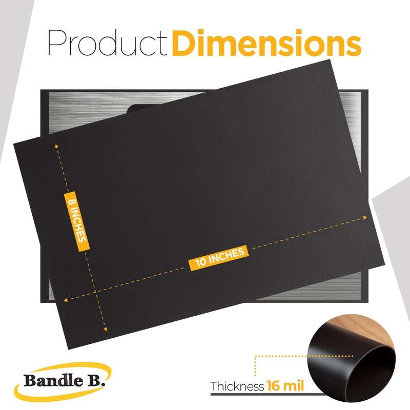 Bandle B. Magnetic Sheets, 8" x 10", Pack of 4.