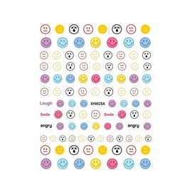 Generic Daisy Flower Emoticons Nail Sticker Go Away Xh802Sa Nail Wraps Stickers Manicure Supplies for Women Nails Full Long Lasting Easy Apply and Remove