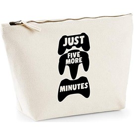 Hippowarehouse Just five more minutes printed make up cosmetic wash bag 18x19x9cm