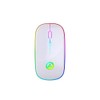 A2 Mouse Luz Led Inalambrico Recargable Color Blanco 2.4G Portatil