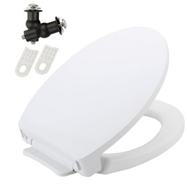 SS113 /SS114 Elongated Soft Slow Close Toilet Seat Compatible with TOTO SS114/SS115/SS154/SS204/SS22 Toilet Seat,Toilet Lid Slow Close Quiet No Slam, Heavy Duty Elongated Toilet, White