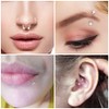 LAURITAMI Piercing Plastic Lip Piercing Stud Labret Ring Retainer Set