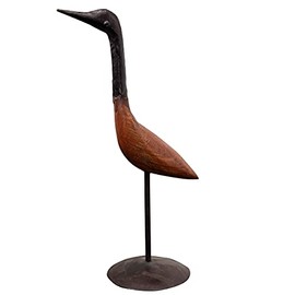 Antikas - Bird Figurine S Garden Metal Crane Animal Figurine 31cm x 22cm