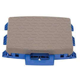 Cosco 11903BGR1E One-Step Folding Step Stool, 300 lb, 8 1/2" Working Height, Blue/Gray