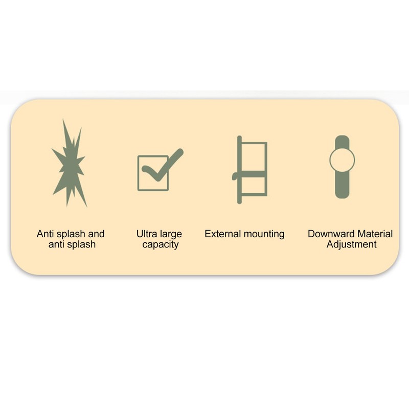 Automatic Parrot Feeder Prevent Spillage and Splashing Easy Installation Acrylic