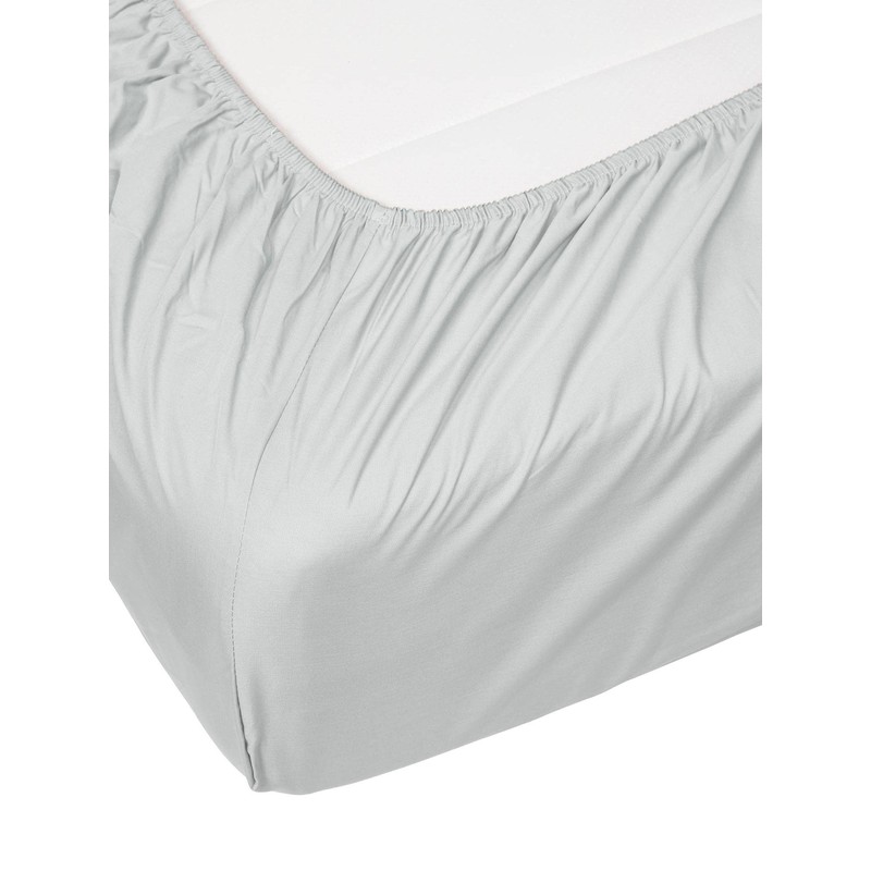 ESSENZA Fitted Sheet Mint Grey, 180 x 200 cm, 100%
