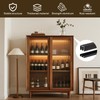 Orechic 2Sets Aluminum Sliding Door Track Set for 1/4" Thick