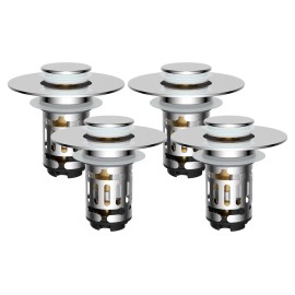 Unbranded Universal Bathroom Sink Stopper Drain Filter Wash Basin Core Bounce Pop Up Plug