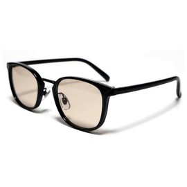 Bliss Leather, Full Model, Small Face Effect, Wellington Date Glasses, Black Rim, Sunglasses, Eye Friendly, UV Protection, Black Black x Large Brown