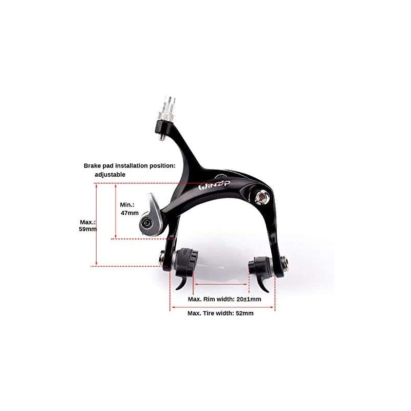 UPANBIKE Road Bicycle Fixed Gear Bike Aluminum Alloy Front Rear