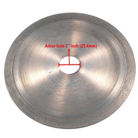 ILOVETOOL 6 inch Sintered Lapidary Saw Gemstone Diamond Blade Tile Cutter 1'' Arbor for Cutting Rocks Agate