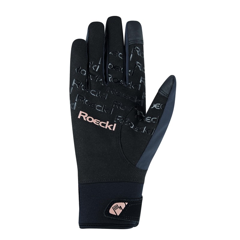 Roeckl Sports Riding Gloves Wareem Tournament Winter Gloves, Black/Copper 9.5