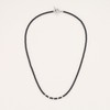GAVU Stone Bead Necklace, Stainless Steel, Onyx
