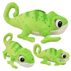 NTEVXZ Chameleon Plush Toy Green Chameleon Cuddly Toy Simulation Lizard Plush Toy Lizard Doll Birthday Gift for Boys Girls Children 30 cm