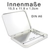 TRIOSK Tin Box with Lid, Metal Tin 16.0 x 12.3