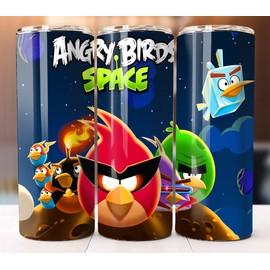 Tumbler Anger Birds Space Movie Cartoon Inspired Tumbler 20oz Cup Mug Stainless