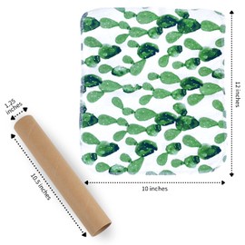 The Useless Brand Reusable Paper Towels Roll | Washable Cotton Flannel Sheets w/Cardboard Roll | Fits on Most Holders (Lemons, 12 Towels)