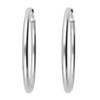 LÖB Unisex Titanium Creole Earrings Polished with Leverback in 15