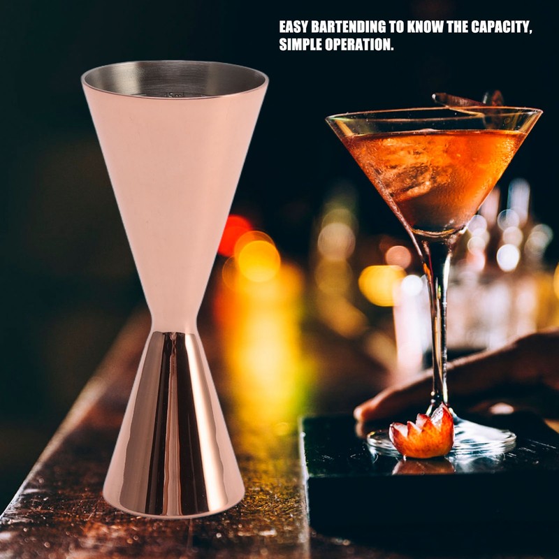 Cocktail Double Jigger Stainless Steel Innovative Wine Measuring Cup Bartending