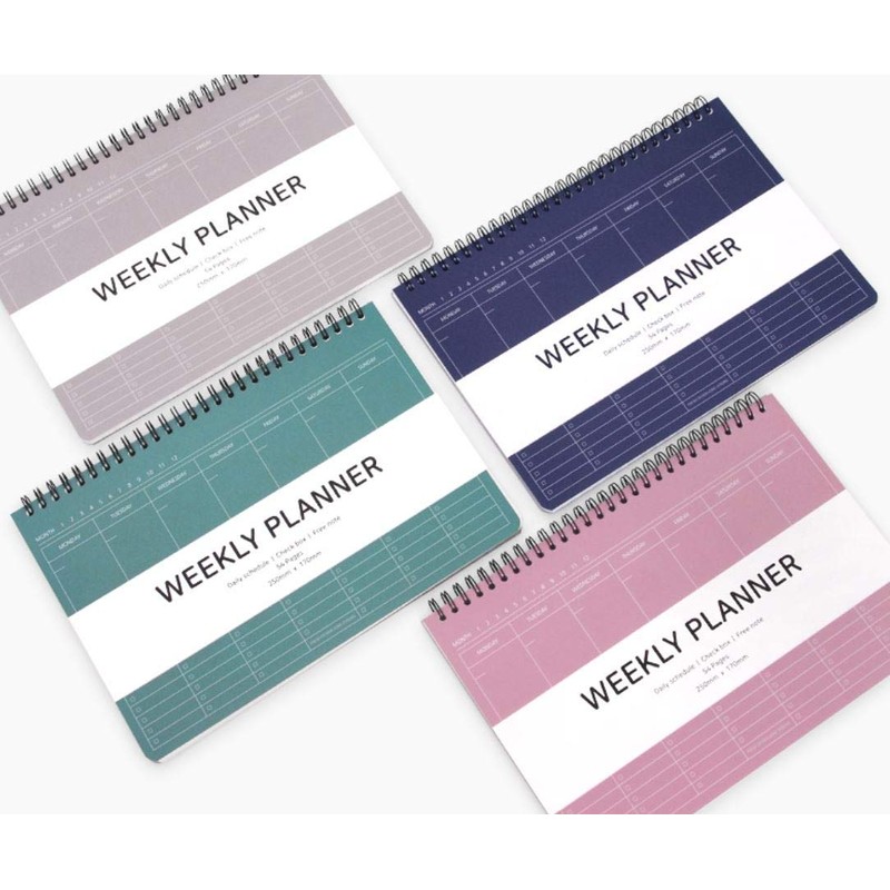 Elite Check Weekly Planner - Wirebound Undated Weekly & Daily