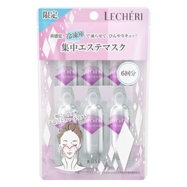 LECHERI Ice Aesthetic Mask, Serum, 0.6 fl oz (1.8 ml) x 6 Packs