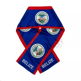 Unbranded Belize Scarf / Belize Flag Scarf / Belize Scarves