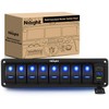 Nilight 8 Gang Rocker Switch Panel with PD Type C