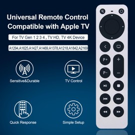 Universal IR Remote Control Compatible with Apple TV, JKZTJOF Remote Fit for Apple TV 4K HD Gen 1 2 3 4 Remote